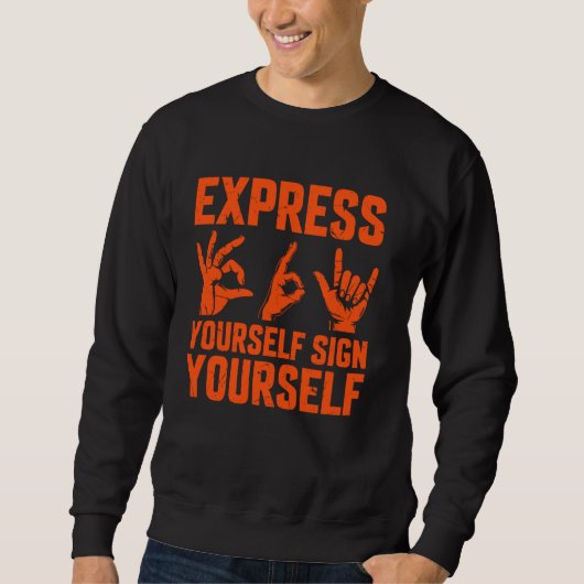 Selbstsignieren Sweatshirt (Vorderseite)