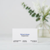 Selbstständige Fachleute-Website-Visitenkarte Visitenkarte (Stehend Vorderseite)