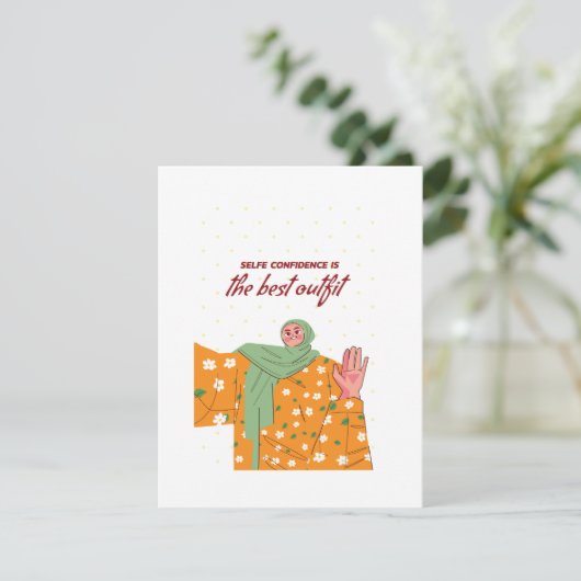 selbstständige Frau Einladung (Stehend Vorderseite)