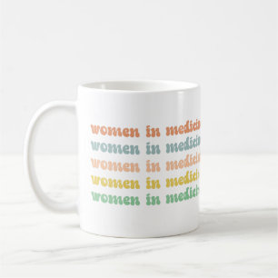 Selbstständige Frauen in der medizinischen Retro-K Kaffeetasse
