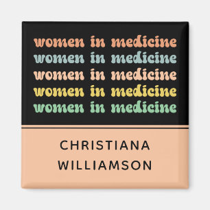 Selbstständige Frauen in der medizinischen Retro-K Magnet