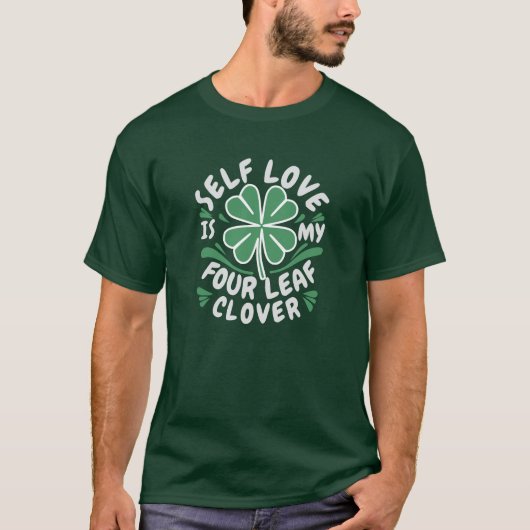 Selbstständige Liebe Vierblättriges Kleeblatt Unis T-Shirt (Vorderseite)