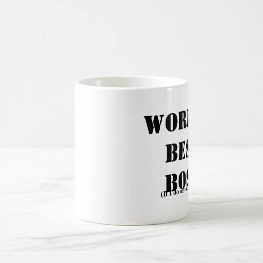 Selbstständiger bester Chef Kaffeetasse (Mittel)
