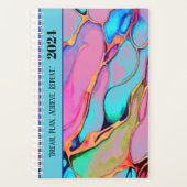 SELBSTSTÄNDIGES MOTIVIEREND QUOTE WASSERFARBEN-DES PLANER (Vorderseite)