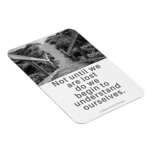 Selbstthoreau Zitatmagnet verstehen Magnet (Rechte Seite)