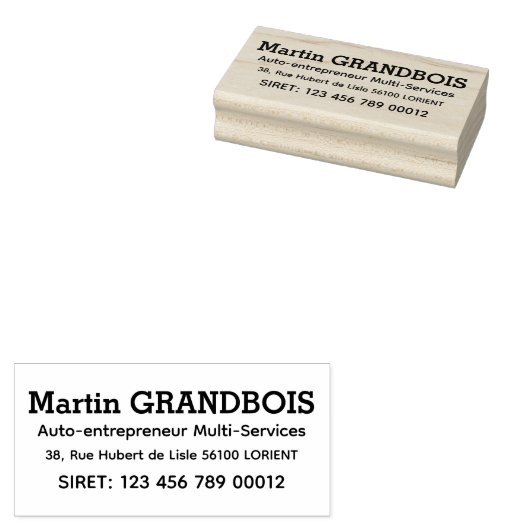 Selbstunternehmer 3 gummistempel (Stempel)