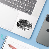 Selbstvergebung Aufkleber (Laptop mit iPhone)