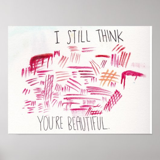 Selbstverletzendes Bewusstsein und Akzeptanzplakat Poster (Vorne)