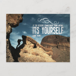 Selbstverpflichtung Inspiration Post Card Postkarte