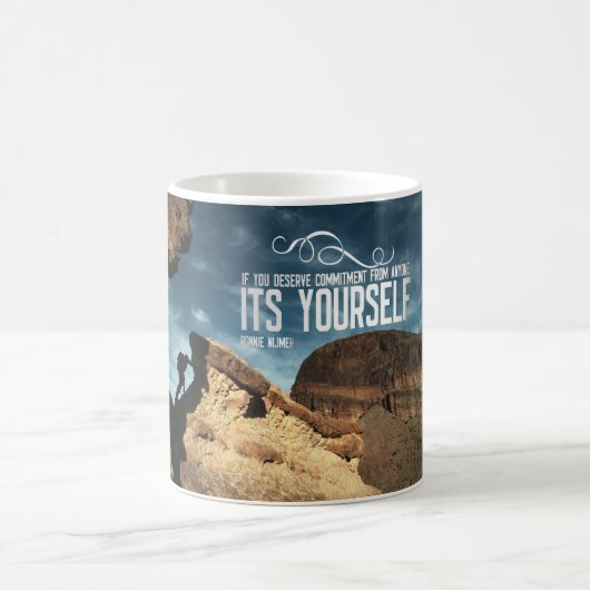 Selbstverpflichtungs-Inspirational Tasse (Mittel)