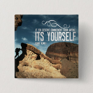 Selbstverpflichtungs-inspirierend Knopf Button