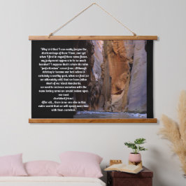 Selbstverschuldung Inspiration Wandteppich Mit Holzrahmen