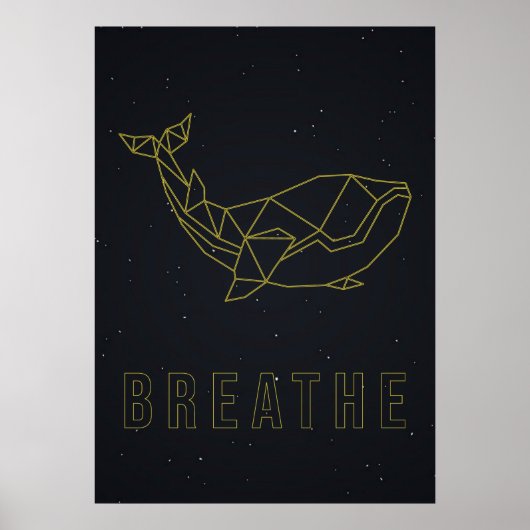 Selbstversorger-Affirmation-Poster Origami Wal Ate Poster (Vorne)