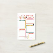 Selbstversorger post-it klebezettel (Auf Schreibtisch)