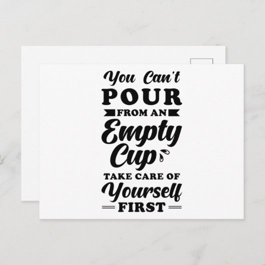 Selbstversorgung durch Inspiration Postkarte (Vorne/Hinten)