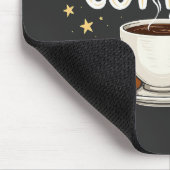 Selbstversorgung ist Croissant und Coffee Caffeine Mousepad (Ecke)
