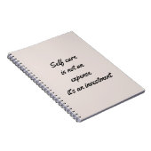 Selbstversorgung ist kein Kostenfaktor Notizblock (Rechte Seite)