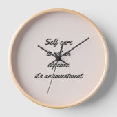 Selbstversorgung ist kein Kostenfaktor Uhr (Vorderseite)