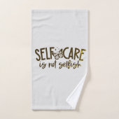 Selbstversorgung ist nicht egoistisch badhandtuch set (Handtuch)