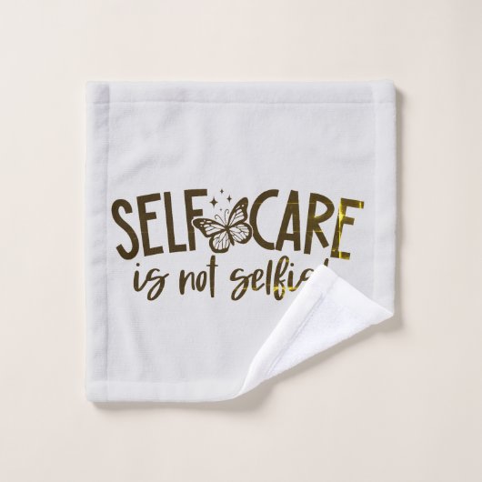 Selbstversorgung ist nicht egoistisch badhandtuch set (Waschlappen)