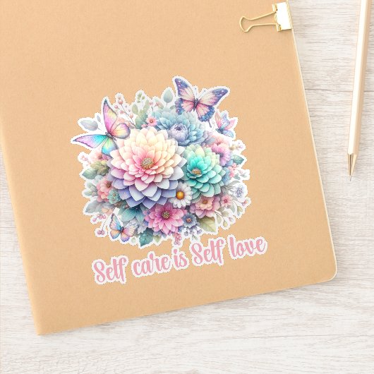 SELBSTVERSORGUNG IST SELBSTVERSORGUNG, TÄGLICHE PO AUFKLEBER (Notizbuch)