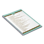 Selbstversorgung Notizblock (Rechte Seite)