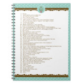 Selbstversorgung Notizblock (Vorderseite)