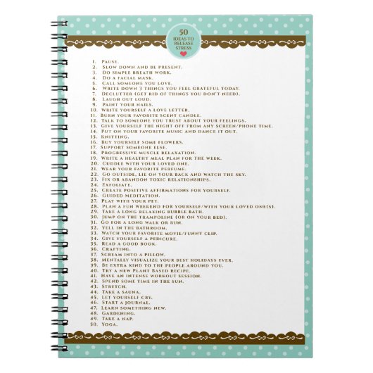 Selbstversorgung Notizblock (Vorderseite)