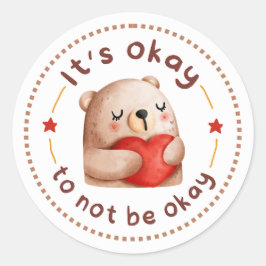 Selbstversorgung Runder Aufkleber