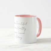 Selbstversorgung und Affirmation Tasse für Morgenb (VorderseiteRechts)