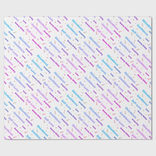 Selbstversorgung und Liebe Geschenkpapier (Flach)