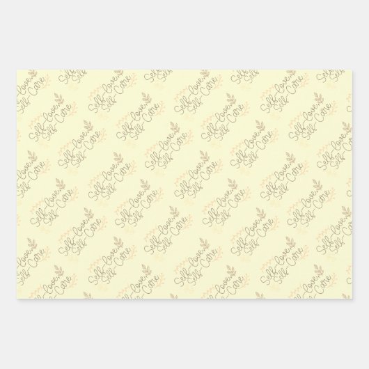 Selbstversorgung und Liebe Geschenkpapier Set (Vorderseite 3)