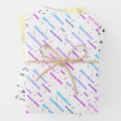 Selbstversorgung und Liebe Geschenkpapier Set (Beispiel)