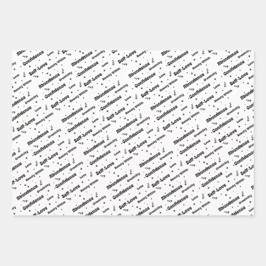 Selbstversorgung und Liebe Geschenkpapier Set (Vorderseite 3)