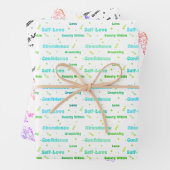 Selbstversorgung und Liebe Geschenkpapier Set (Beispiel)