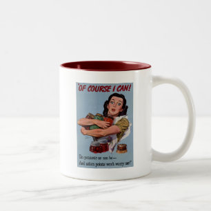 Selbstverständlich kann ich! zweifarbige tasse