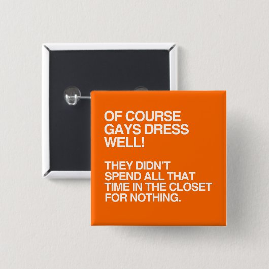 SELBSTVERSTÄNDLICH KLEIDEN HOMOSEXUELLE GUT - .PNG BUTTON (Vorne & Hinten)