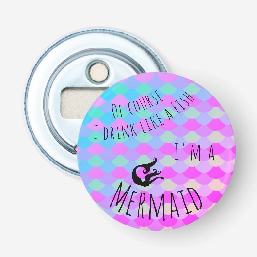 Selbstverständlich trinke ich wie ein Fisch, den Flaschenöffner (Vorderseite)