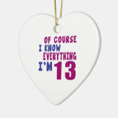 Selbstverständlich weiß ich, dass alles ich 13 bin keramikornament (Links)