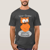 SELBSTVERSTÄNDLICHER GRAFIKDESIGNER Mustache Cat T-Shirt (Vorderseite)