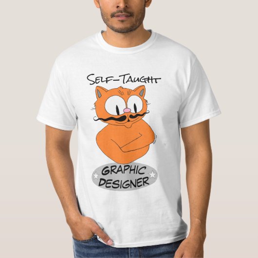 SELBSTVERSTÄNDLICHER GRAFISCHER DESIGNER Señor Gat T-Shirt (Vorderseite)