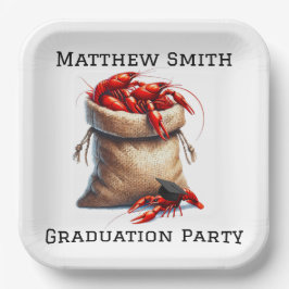 Selbstverständlichkeit der Crawfish Graduation Par Pappteller