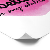 Selbstverständlichkeit inspirierende Worte für die Poster (Ecke)