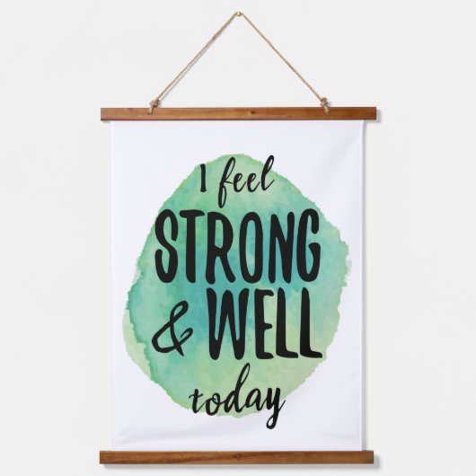 Selbstverständlichkeit inspirierende Worte Wandteppich Mit Holzrahmen (Vorderseite)