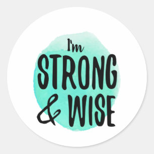 Selbstverständlichkeit Runder Aufkleber