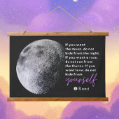 Selbstverständlichkeit und Selbstakzeptanz - inspi Wandteppich Mit Holzrahmen