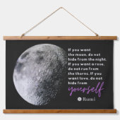 Selbstverständlichkeit und Selbstakzeptanz - inspi Wandteppich Mit Holzrahmen (Vorne)