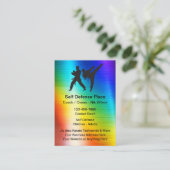Selbstverteidigung der Kampfkünste Visitenkarte (Stehend Vorderseite)