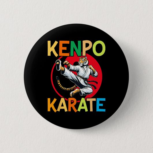 Selbstverteidigung Kenpo Karate Martial Arts Button (Vorderseite)