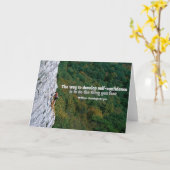 Selbstvertrauen Inspiration-Grußkarte Karte (Gelbe Blume)